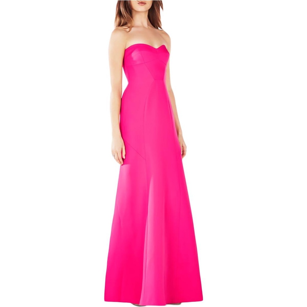Bcbg NWT Surrey pink geometric evening gown size 4